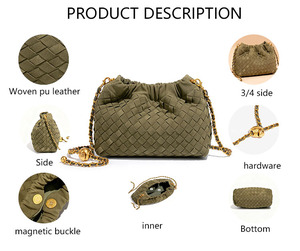 3382 J Phụ Nữ Thời Trang Trọng Lượng Nhẹ Cảm Thấy Kẹo Polyester Không Thấm Nước Hiện Đại Thẩm Mỹ Thiết Kế Thanh Lịch Nhìn Sang Trọng Crossbody Vai - Product Image 2