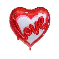 Ballons en aluminium « Je t'aime » pour fête d'anniversaire, ballons en aluminium pour fête, ballons en aluminium rouges en forme de cœur, fournitures de décoration de mariage