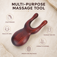 Peigne de massage en bois en gros, outil Gua Sha portable pour les yeux, le nez, le cuir chevelu et le cou, en bois naturel, logo personnalisé, fournisseur en gros OEM ODM, cadeau