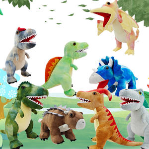 All'ingrosso di alta qualità 8-Pack 10 ''Set dinosauro peluche tessuto di peluche per bambini animali imbottiti assortimento di 30cm taglie Dino giocattoli - Product Image 5