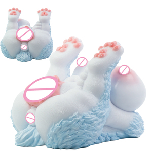 Masturbador Masculino de Silicona Snow Fox Lutya, Diseño de Muñeca de Fantasía, Medio Cuerpo, Doble Canal, Experiencia Realista para Mayores de 18 Años - Product Image 4