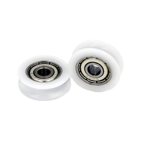 Rotelle e Binari <span class=keywords><strong>per</strong></span> Porte Scorrevoli PU620138-10 12x38x10mm 6201RS Rullo in Plastica - Product Image 4