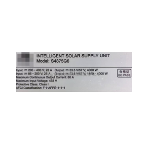Módulo de Carga de Energía Solar HWI S4875G6 de 4000W 53.5VDC, Módulo de Fuente de Alimentación de Alta Eficiencia AC/DC para Centro de Datos y Estación <span class=keywords><strong>Base</strong></span> 5G - Product Image 6