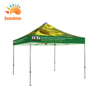 Tentes de camping promotionnelles pour salon commercial de vente de produits alimentaires personnalisées, belvédère en aluminium robuste pliable pour l'extérieur pour événements imperméables
