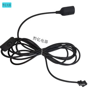 <b>E27</b> <b>Lamp</b> <b>Holder</b> With Switch Power Cord 10A 250V Indoor Lighting Fixture Base Plastic Screw Type Bulb <b>Holder</b> - Product Image 2