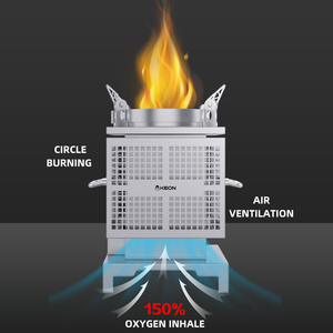 Stufa a <span class=keywords><strong>legna</strong></span> portatile moderna autoportante KEON in acciaio inox 201 per tenda da campeggio, piccola, ecologica, per uso in villa - Product Image 3