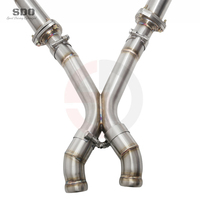 Sistema de Escape de Alto Rendimiento SDO SS304 con Colector de Longitud Igual y Tubo en X para Aston Martin DB9 6.0L V12 2004-2016