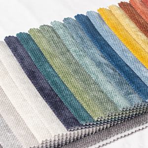 Tecido Chenille Flocado Tingido 100% Poliéster Personalizado da Fábrica Tenghui, Têxtil Respirável para Estofamento de Móveis e Sofás - Product Image 3