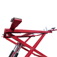 BLURESEA BLS-P27M Cric hydraulique à ciseaux réglable pour garage domestique, double vérin, en acier, capacité 2700 kg, hauteur 1200 mm, multi-tension