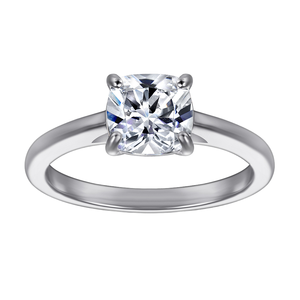 Bague de fiançailles classique en moissanite taille ovale, en argent sterling 925 plaqué argent, sertie à griffes, pour anniversaire et mariage - Product Image 1