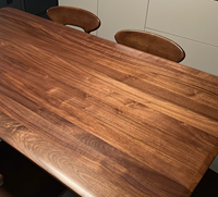 Moderner Massivholz-Luxus-Esstisch mit Rechteckigem Werkbank-Design für Zuhause, Ferienwohnung, Wohnzimmer oder Büroverhandlungen