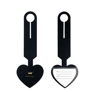Etiqueta de Equipaje de Cuero PU con Forma de Corazón Personalizada para Seguros de Automóviles, Agricultura, Educación, Agencia de Viajes, Bodas, Regalos Novedosos - Product Image 2