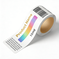 Etiquetas Personalizadas para Viales de Péptidos de 2ml, 3ml y 5ml, Impresión de Etiquetas de Vinilo PVC con Código de Barras, Soluciones de Empaque Resistentes al Calor y al Agua