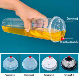 Nhà Máy Bán Buôn 90 Tầm Cỡ Ngọn Đuốc Cốc 1000Ml Trà Sữa Dùng Một Lần Trong Suốt Cốc Trái Cây Dày Tiêm Cốc Nước Trái Cây - Product Image 2