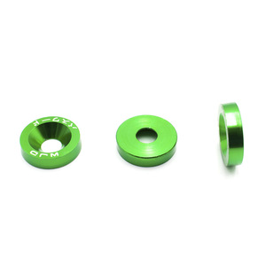 Juego de 8 arandelas de aluminio para marco de matrícula, accesorios decorativos para modificación de automóviles - Product Image 4