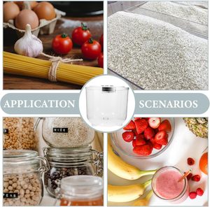 Housewares Kitchen Plastic Modern 10kg 15kg PET Cylinder Rice Beans Dry Food Storage Dispenser Freshness Preservation - Product Image 5
