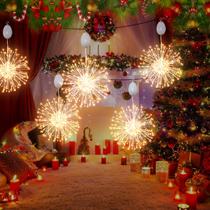 Luces <span class=keywords><strong>Led</strong></span> impermeables con rotación de Motor para Navidad, iluminación de fuegos artificiales con cable de cobre para Decoración, con USB, Starburst, IP44 - Product Image 2