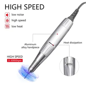 เครื่องเจียรเล็บไฟฟ้าแบบด้ามจับ 35000 รอบต่อนาที DC 3 และ 5 ขา พร้อมหัวเจียร ตะไบขัดเงา อุปกรณ์ทำเล็บมือ - Product Image 2