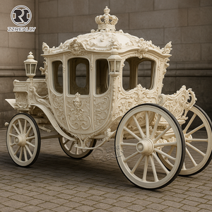 Chariot de mariage électrique de style européen, chariot royal de style classique tiré par des chevaux, nouveau modèle, à <span class=keywords><strong>vendre</strong></span> - Product Image 4