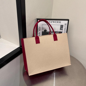 Vente chaude en gros Sacs de rangement en feutre Sacs cadeaux personnalisés Sac à main Sac d'épicerie Premium Réutilisable Durable Écologique Sac de shopping - Product Image 6