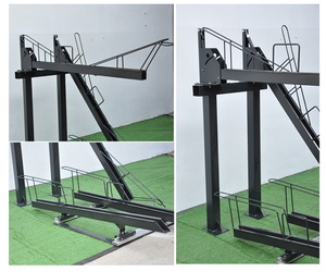 Vente chaude Supports autoportants à revêtement en poudre pour l'extérieur Porte-vélos de <span class=keywords><strong>garage</strong></span> à deux étages pour 6 vélos - Product Image 5