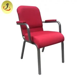 Chinese Metal Church Chair With Armrest JC-E211