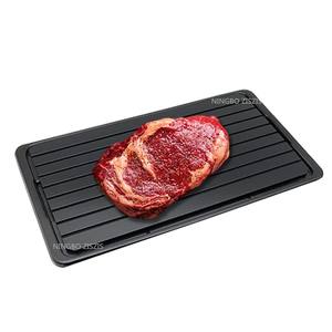 2025 Popular Cozinha De Alta Qualidade Ferramentas Bandeja De Metal De Alimentos Bandeja De Comida De Metal De Descongelamento De Alumínio Com Bandeja De Gotejamento - Product Image 1