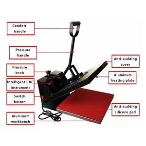 Máquina de Prensa de Calor Manual Eléctrica DTF de 38*38 Pulgadas para Camisetas, Gorras, Planchado, Impresión por Transferencia Térmica en Cualquier Tejido - Product Image 6