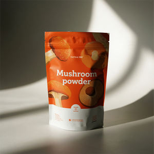 Sachets debout d'emballage de poudre de protéine instantanée organique d'extrait de café de qualité alimentaire recyclable personnalisé sac de poudre de champignon - Product Image 5