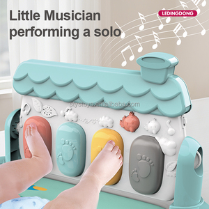 Tappetino Gioco per Neonati con Tastiera Musicale, Coperta Attività con Sonagli Pendenti, Palestrina per Bambini con Piano e Supporto Fitness - Product Image 3