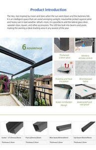 Auvent pergola <span class=keywords><strong>de</strong></span> restaurant robuste pour extérieur, grand <span class=keywords><strong>abri</strong></span> commercial pour événements <span class=keywords><strong>de</strong></span> mariage avec fixe pour événements <span class=keywords><strong>de</strong></span> <span class=keywords><strong>jardin</strong></span> en plein air, blanc - Product Image 6