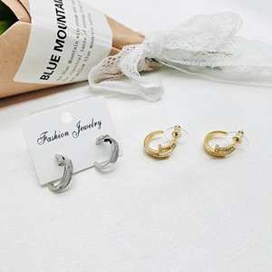 HC cartierer รักต่างหูคู่แบรนด์ดีไซเนอร์หรูชุบทองเครื่องประดับแฟชั่นต่างหูสแตนเลสเล็บ - Product Image 6