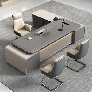 Escritorio Ejecutivo de Lujo, Escritorio de Gerente de Alta Gama para CEO, Muebles de Oficina Administrativos Modernos, Venta al por Mayor Directa de Fábrica - Product Image 1