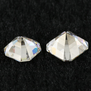 Diamantes de Moissanita Blancos Incoloros de Corte Asscher de Provence Gems al por Mayor - Product Image 4