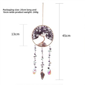 Fabrika Outlet daire otel dekorasyon ametist ağacı hayat güneş Catcher özelleştirilebilir el sanatları - Product Image 5