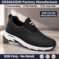 Grossiste Usine Personnalisation Baskets Homme Élastique Slip On Résistant Eau Confort Marche Quotidienne