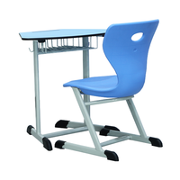 Bureau et chaise individuels pour élèves, mobilier scolaire en bois bon marché pour les salles de classe en Arabie Saoudite