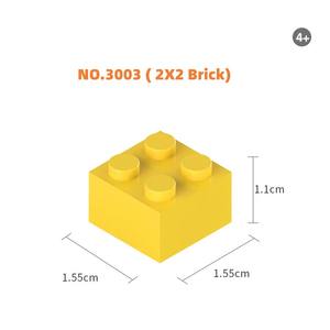 NO.3003 DIY bloques de construcción figuras gruesas ladrillos 2x2 puntos <span class=keywords><strong>juguetes</strong></span> educativos creativos de plástico - Product Image 5