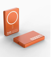 Banco de Energía Inalámbrico Magnético de Carga Rápida PD de 10000 mAh con Pantalla Digital, Mini Banco de Energía Externo Portátil para Teléfonos iPhone y Android