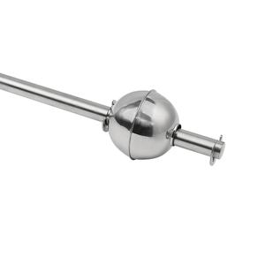 สวิตช์ระดับน้ำแบบลอยคู่ SUS304 ติดตั้งแนวตั้ง ควบคุมระดับคู่ เซ็นเซอร์ลอยน้ำสแตนเลสสำหรับถังของเหลว - Product Image 5