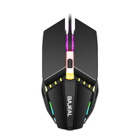 Mouse Game murah 7 warna RGB, Mouse Gaming lampu Led 7 warna dengan kabel Usb optik Universal, Mouse Gaming lampu latar Led