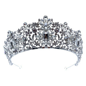 Couronne de mariée Baroque de luxe en cristal, diadème de reine, <span class=keywords><strong>mariage</strong></span>, Baroque, référence RE4434 - Product Image 6