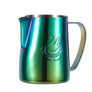 Offre Spéciale Jibbi'S Mousquetaire Pichet à <span class=keywords><strong>lait</strong></span> en acier inoxydable pour latte expresso et <span class=keywords><strong>cappuccino</strong></span> pour baristas - Product Image 1