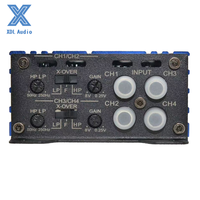 Amplificateur audio de voiture super mini 100W*4CH, sorties MOSFET haute vitesse, largeur 66mm, classe D, ponté, 4 ohms avec égaliseurs de crossover