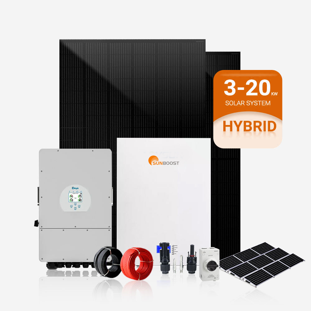 Sunboost 10 кВт, система хранения солнечной энергии для домашнего использования, система солнечных панелей, инверторная солнечная панель, 20 кВт