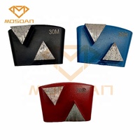 Outils d'ailes de meulage triangulaires doubles diamantées en béton Ez Change