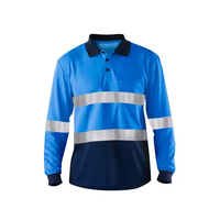 Chemise de travail de sécurité à manches longues en polyester respirant haute visibilité ANSI, personnalisable en différents styles, OEM