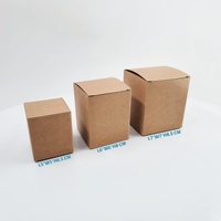 Caja de Embalaje Ecológica para Velas de Papel Kraft Pequeña, Logotipo Personalizado, Laminación Mate y Relieve, Tipo de Forro de Esponja