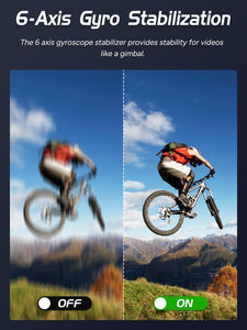 กล้องแอคชั่น SJCAM SJ8 Pro กันน้ำ ป้องกันการสั่นไหว หน้าจอสัมผัส 4K 60FPS 5G WiFi กล้องอเนกประสงค์สำหรับกิจกรรมกลางแจ้ง กล้องกีฬา - Product Image 3