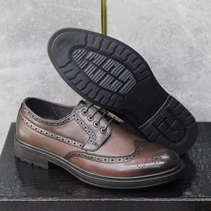 Zapatos Oxford Clásicos Personalizados de Cuero Genuino para Hombre, Zapatos de Vestir con Punta, Diseño Plano Cómodo, Plantillas de Goma, Zapatos de Oficina para Negocios - Product Image 6